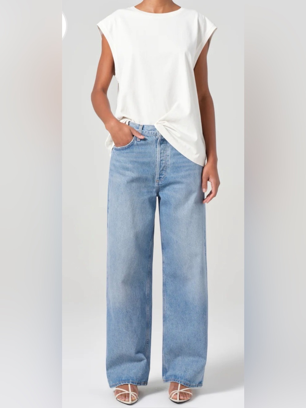Agolde Low Slung Baggy Women's Jeans - Light Blue 24